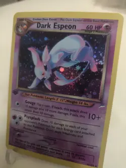 *Custom-made*MediumQuality,1st Ed. Dark Espeon #4,Holo "Display Card" - Image 4