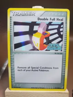 Double Full Heal EX Crystal Guardians 77/100 Stamped Holo MP Pokemon Card - Image 1
