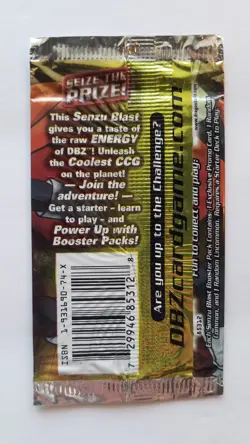 Dragon Ball Z Score Senzu Blast Card Packs Lot of 4 Trunks & World Games SEALED - Image 3