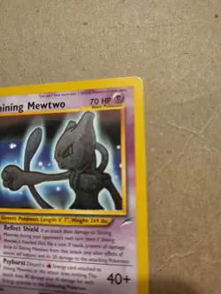 Shining Mewtwo Holo MP Secret Rare Card 109/105 Neo Destiny - Image 2