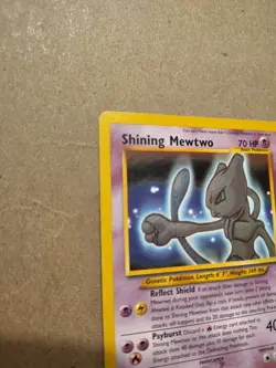 Shining Mewtwo Holo MP Secret Rare Card 109/105 Neo Destiny - Image 3