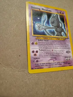 Shining Mewtwo Holo MP Secret Rare Card 109/105 Neo Destiny - Image 4