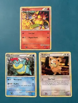 Pokemon TCG: Call of Legends Set Lot with Magmar, Regular, English, MP (3 Cards) - Image 1
