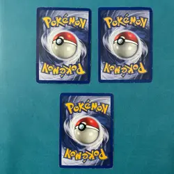 Pokemon TCG: Base Set Starters: Charmander, Bulbasaur, Squirtle, HP (3 cards) - Image 2