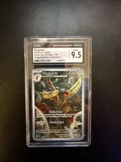 Pokemon 2024 Shrouded Fable Kingambit Black Star Promo Card #130 CGC 9.5 Mint+ - Image 1
