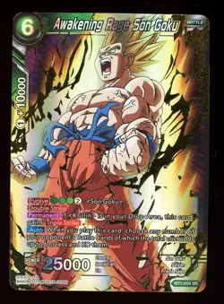 Awakening Rage Son Goku BT1-059 GOLD STAMP Foil Dragon Ball Super Card Game LP - Image 1