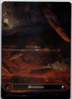 Mountain (0370) (Borderless) (Galaxy Foil) Foil L Edge of Eternities 370 Near Mi - Image 1