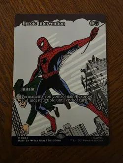 MTG Spider-Man MARVEL UNIVERSE M Heroic Intervention #0034 NM/M Non Foil - Image 1