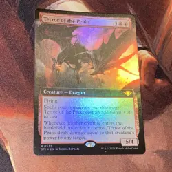 Terror Of The Peaks X1 Mtg Outlaws Of Thunder Junction Nm Foil Extended Art - Image 1