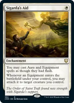 Near Mint x 1 Sigarda's Aid - Theme Deck Exclusive Commander Legends - Image 1