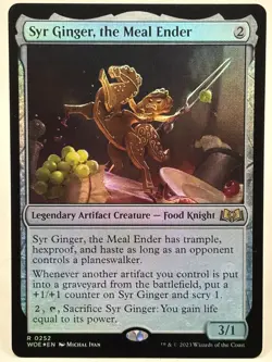 Syr Ginger, Meal Ender NM/M* FOIL Wilds Of Eldraine ENGLISH 0252 mtg -UnltdCards - Image 1