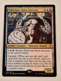 Etherium-Horn Sorcerer - Commander 2016 - Magic the Gathering MTG Nice! - Image 1