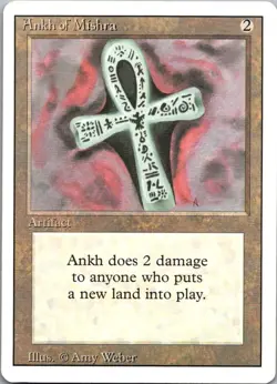 1994 Magic the Gathering M Ankh of Mishra Core/Rare #233 - Image 1