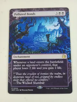 Magic The Gathering Polluted Bonds WOT R 0034 Extended Art NM MTG - Image 1