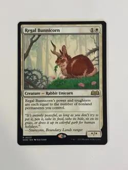 Regal Bunnicorn Wilds of Eldraine Magic the Gathering MTG - Image 1