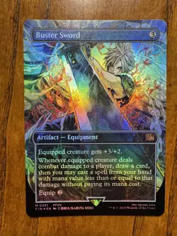 Buster Sword (Borderless) - FINAL FANTASY (FIN) -foil -nm - Image 1
