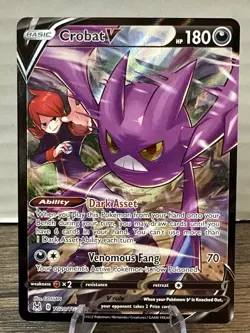 Pokemon TCG - Crobat V SWSH11: Lost Origin Trainer Gallery TG20/TG30 Ultra Rare - Image 1