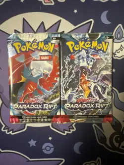 Pokemon Paradox Rift Booster Packs 2 Packs Factory Sealed - Image 1