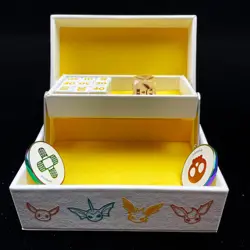 Pokemon TCG Sword & Shield Eevee Advanced Theme Dice Damage Counters&Box new - Image 2