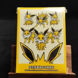 Pokemon S-Chinese Jolteon Theme Card Sleeve Sealed from Eevee Gift Jolteon new - Image 1