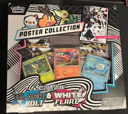 Pokemon TCG - Black Bolt and White Flare Poster Collection Box - Sealed NEW - Image 1