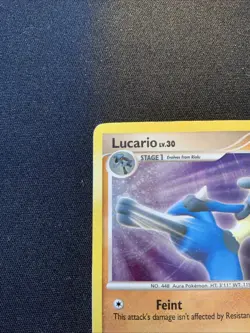 2007 Pokemon, D&P Trainer Kit, #3/11 Lucario Lv. 30, Holo Rare (b) MP Card - Image 2