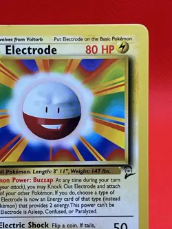 Pokemon TCG Electrode Base Set 2 Non Holo Rare 25/130 Vintage WOTC NM - Image 3