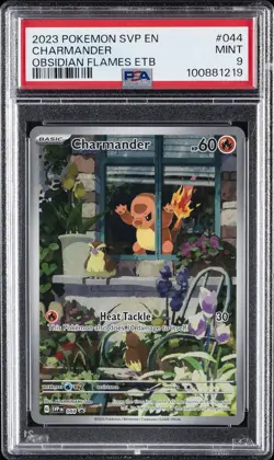2023 POKEMON SVP EN-SV BLACK STAR PROMO #044 CHARMANDER PSA 9 - Image 1