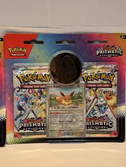 Pokemon TCG Prismatic Evolutions 2 Pack Pokemon Day Blisters & Poster - Lot of 3 - Image 4