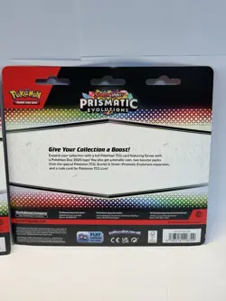 Pokemon TCG Prismatic Evolutions 2 Pack Pokemon Day Blisters & Poster - Lot of 3 - Image 5