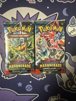 Pokemon TCG: Scarlet and Violet Twilight Masquerade Booster Packs X2 - Image 1