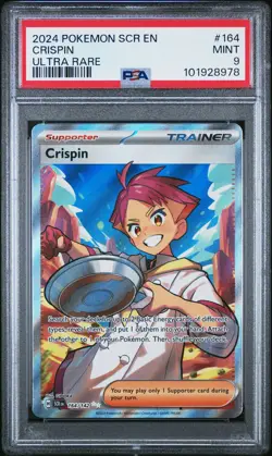 2024 POKEMON SCR EN-STELLAR CROWN ULTRA RARE #164 CRISPIN PSA 9 - Image 1