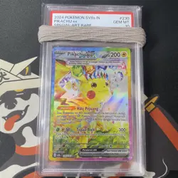 PSA 10 INDONESIAN Pikachu EX SAR SIR SV Surging Sparks Pokemon TCG ID - Image 1
