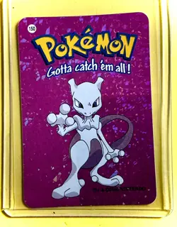 MEWTWO Vintage Pocket Monster Vending Machine Prism Stickers 2000 - Pokemon rare - Image 1
