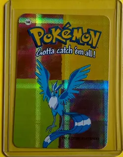 ARTICUNO Pokemon Vending Prism Holo Vintage Sticker Rare Nintendo 2000 Foil NM - Image 1
