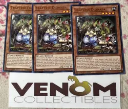 3x (M/NM) - Traptrix Dionaea - MAGO-EN075 - Gold Rare - 1st Edition YuGiOh - Image 1