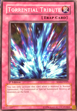 Torrential Tribute - SD2-EN025 - Common - 1st Edition YuGiOh TCG Card - Image 1