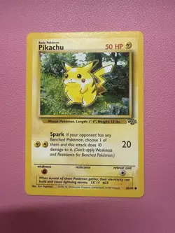 Pokemon Pikachu Base Set Jungle Card 60/64 HP 50 - Image 1