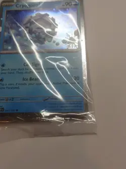 Cryogonal 047 SEALED 2025 Pokemon Surging Sparks Holiday Festive Stamp Card NM+ - Image 4