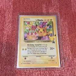 Pokemon Pikachu TCG Birthday Celebrations Holo Rare Card #24 NM - Image 1