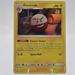 Pokemon TCG SM Team Up 39/181 Electrode Holographic Rare Card NM - Image 1