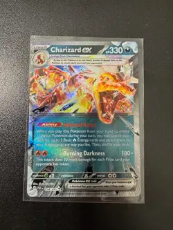 Charizard ex 054/091 SV: Paldean Fates Holo Pokemon Card Mint/NM TCG - Image 1
