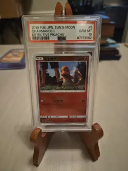 Charmander 005/024 PSA 10 GEM MT Japanese Detective Pikachu Reverse Pokemon Card - Image 1