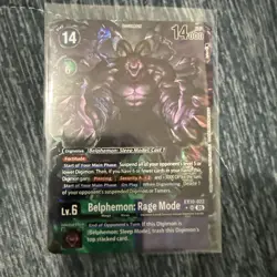 Digimon Card Game Belphemon: Rage Mode EX10-022 SR Alt Art Sinister Order - Image 1