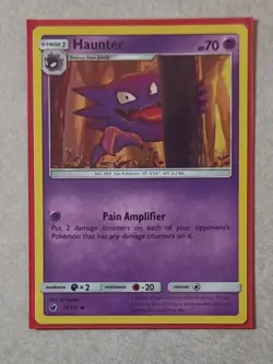 Haunter Pokemon Trading Card Game 37/111 Sm-Crimson Invasion Regular - Image 1