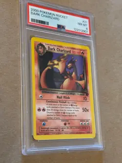 Dark Charizard 21/82 Team Rocket Regular Pokemon card PSA 8 NM-MT - Image 2