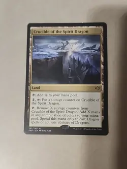 MTG Crucible of the Spirit Dragon - Fate Reforged 167/185 Rare Land NM Magic Car - Image 1