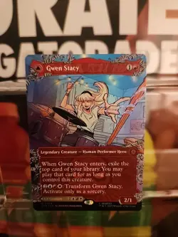 Gwen Stacy / Ghost-Spider (Borderless) - Marvel's Spiderman (SPM) MTG M 0209 - Image 1