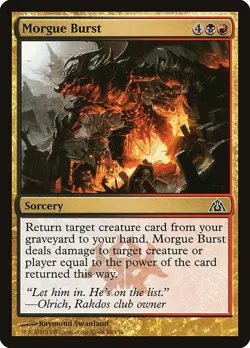 Morgue Burst 4x FOIL DGM MTG Dragon's Maze Common MINT black red - Image 1