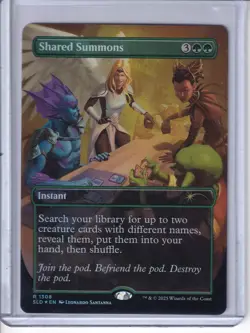 MTG Shared Summons (1308) *Rainbow Foil* MagicCon Atlanta FIAB MT/NM - Image 1